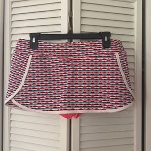 Like new, Athleta Kata Waveline Swim Skirt with attached short, Size Medium